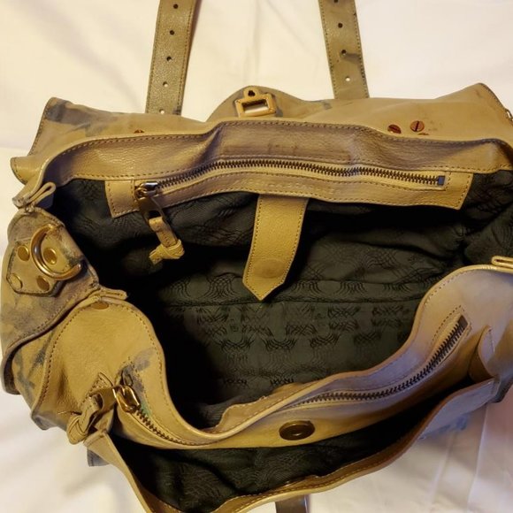 Proenza Schouler PS1 bag painted stripes gray blue purple beige black tan purple - Picture 12 of 12